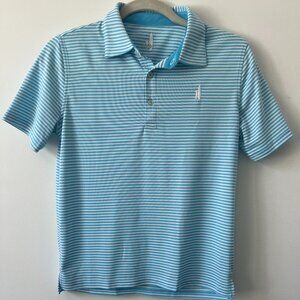 johnnie-O Classic Blue and White Polo Shirt